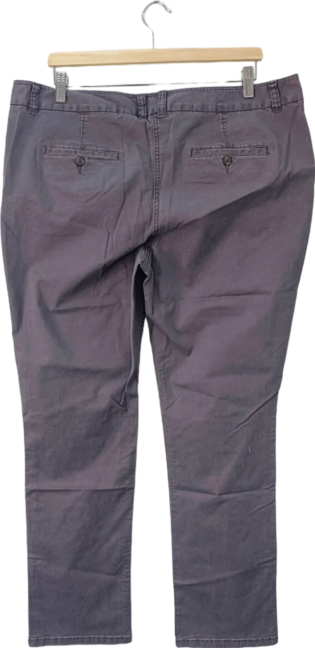 Boden Purple Straight-Leg Trousers UK 18