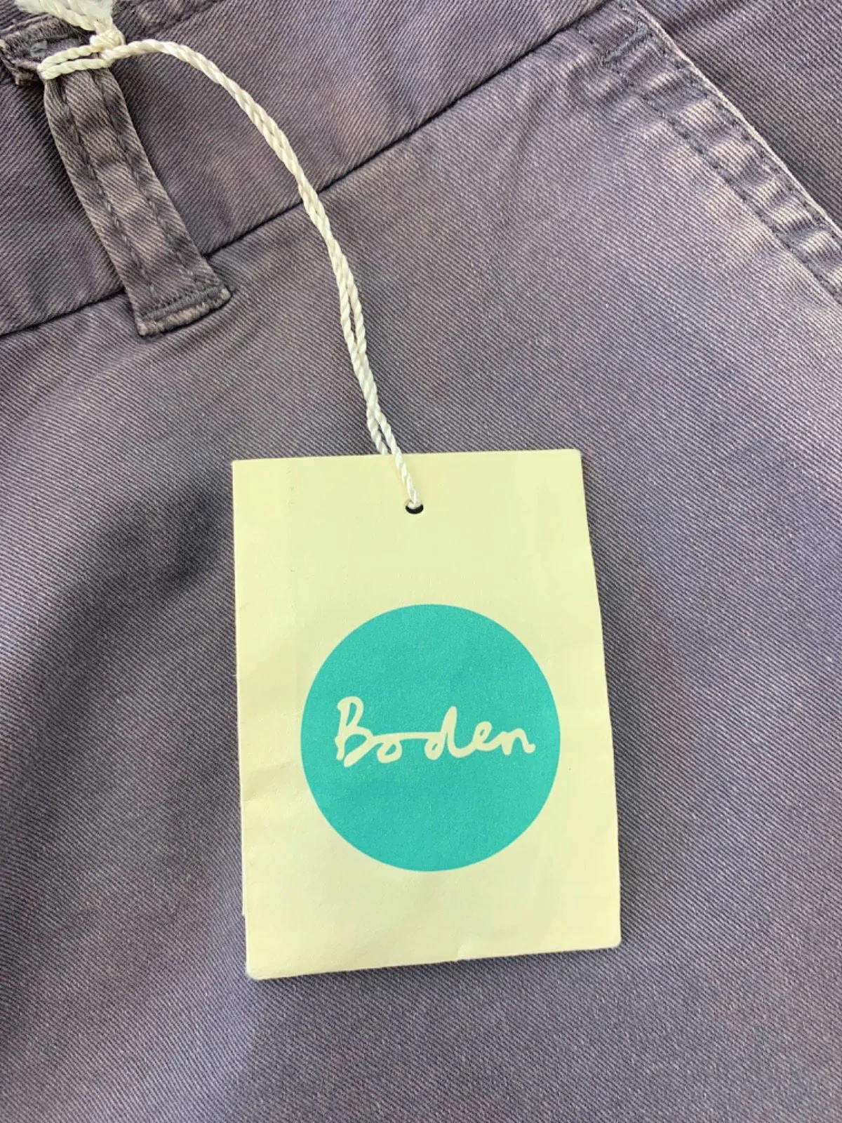 Boden Purple Straight-Leg Trousers UK 18