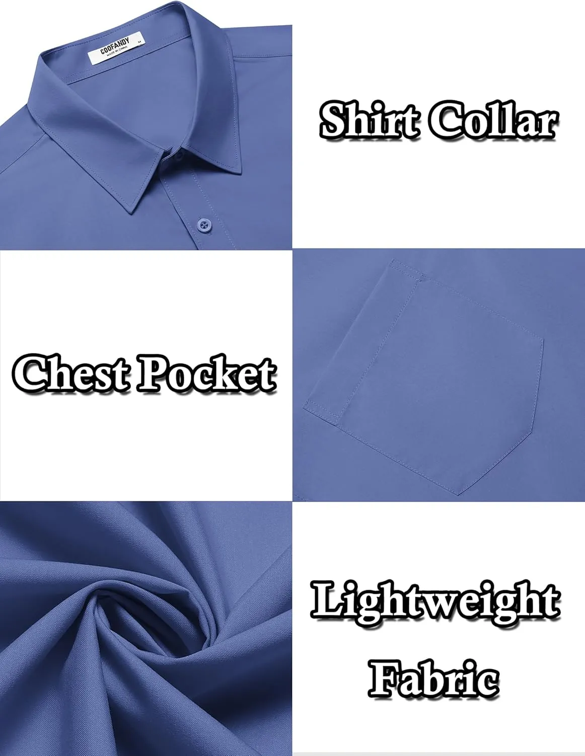 COOFANDY Mens Dress Shirts Soft Modal Business Casual Button Down Shirts Lightweight Spring Summer Shirts