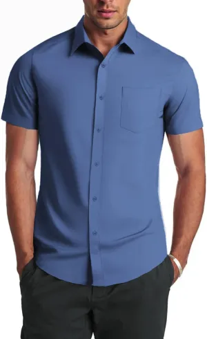COOFANDY Mens Dress Shirts Soft Modal Business Casual Button Down Shirts Lightweight Spring Summer Shirts