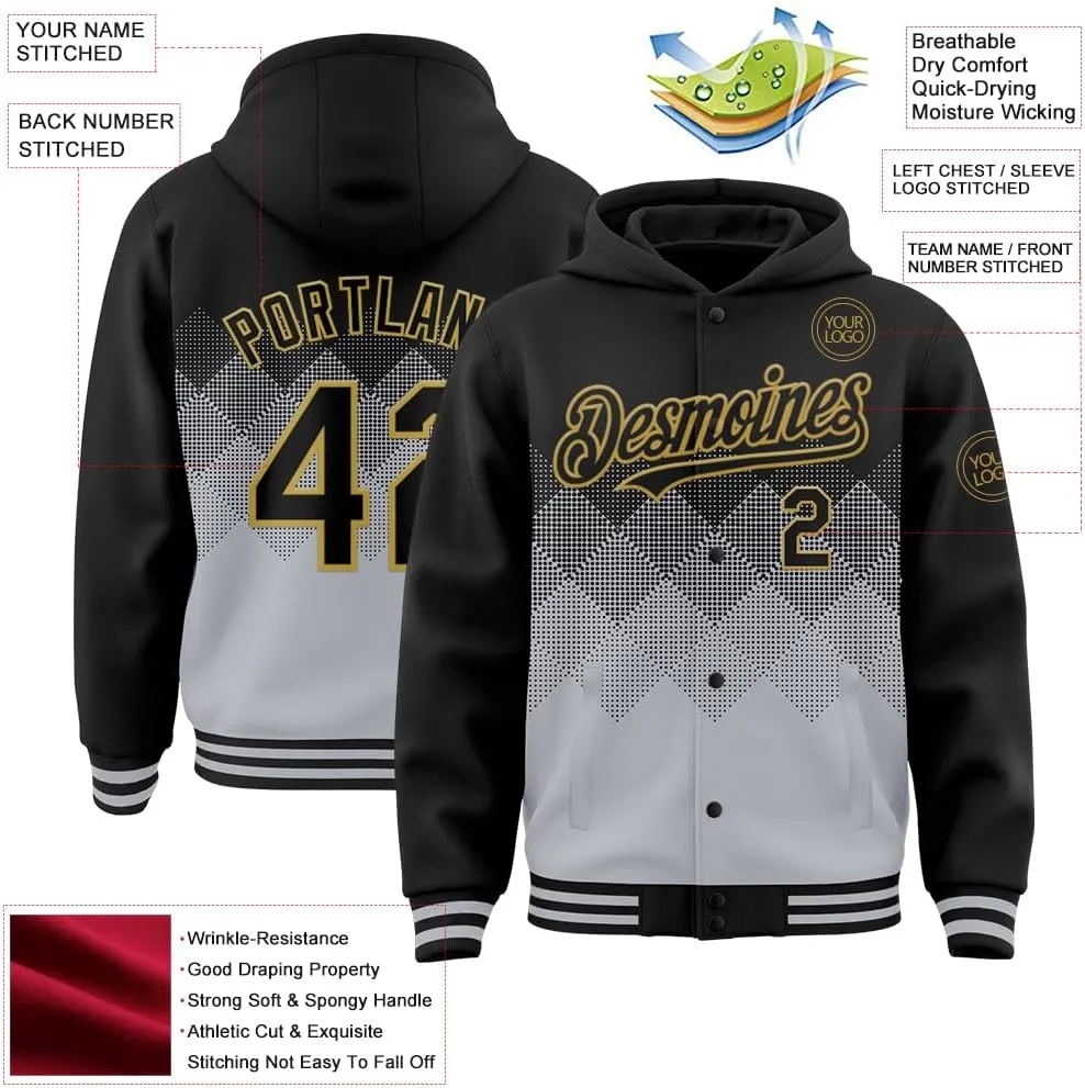 Custom Baseball Hoodie Jackets Men Women Youth Personalized Varsity Letterman Jackets Stitched Name Number Logo