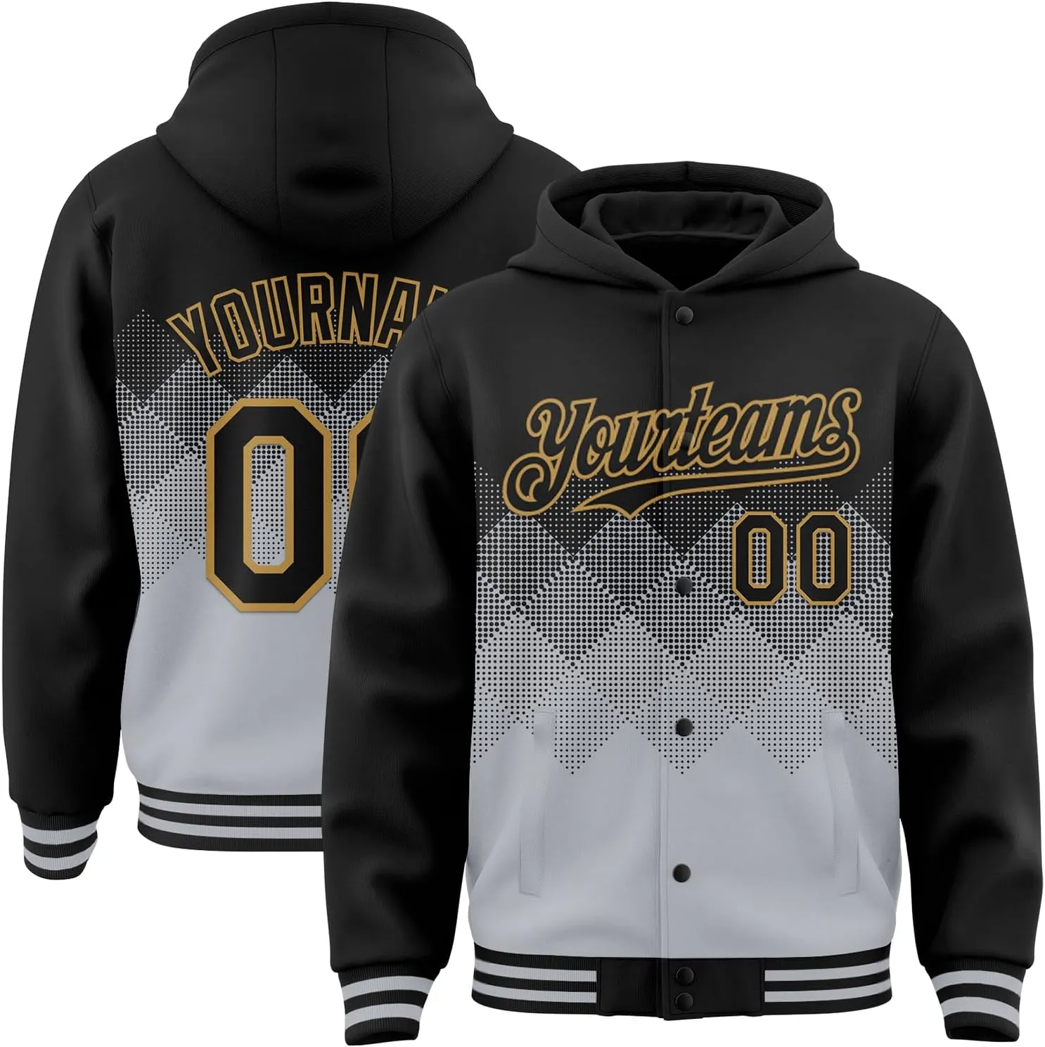 Custom Baseball Hoodie Jackets Men Women Youth Personalized Varsity Letterman Jackets Stitched Name Number Logo