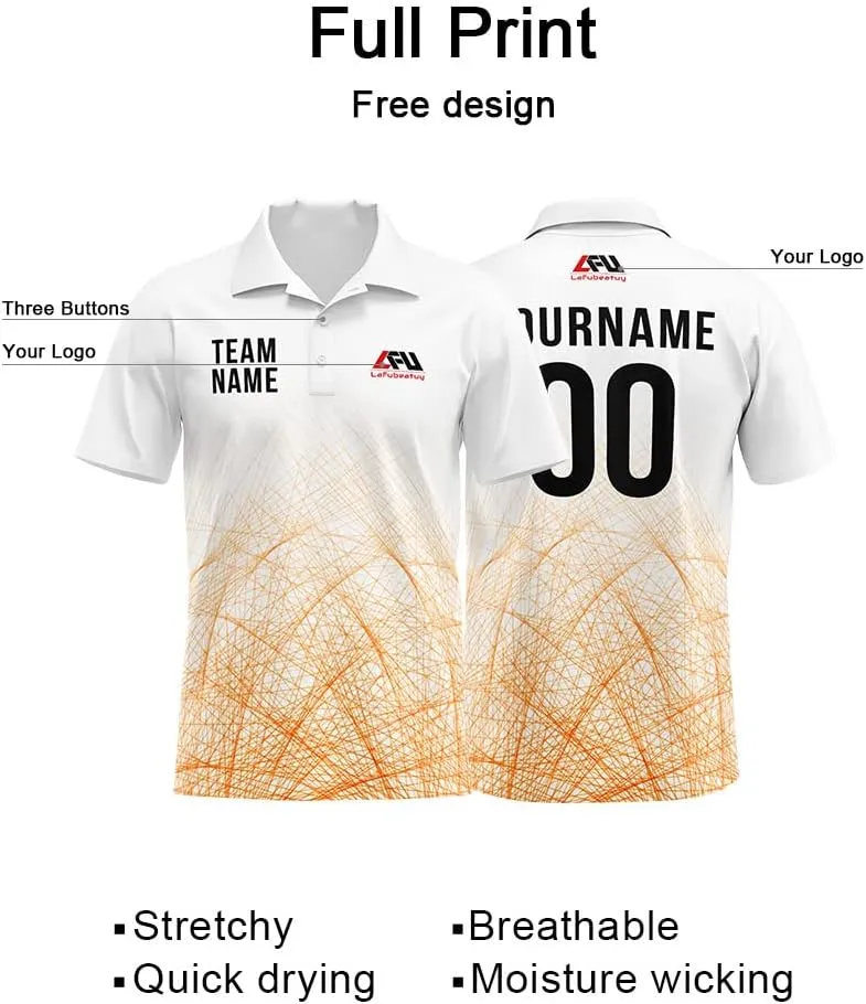 Custom Polo Shirts Print Personalized T-Shirts Uniform for Men Women Boy