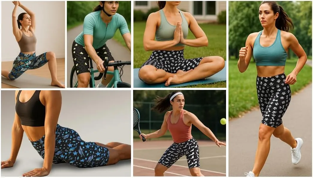 Cute Biker Shorts High Waisted Yoga Shorts for Womens Athletic Running Workout