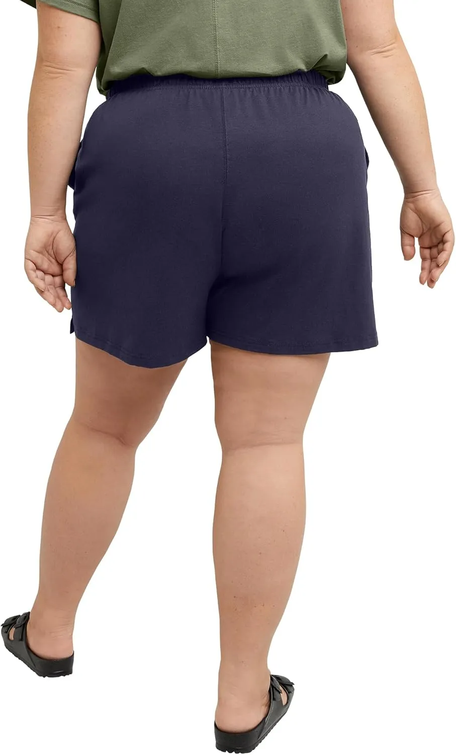 Hanes Women's Originals Shorts, Cotton Jersey Shorts, Gym Shorts For Women, 2.5, Plus Size Available