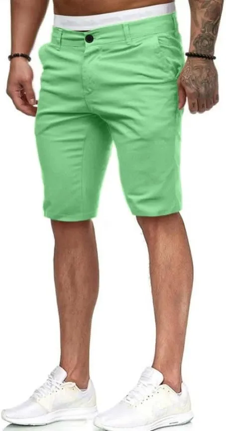 HUNGSON Men's Casual Shorts Lightweight Golf Shorts with 4 Pockets Stretch Quick Dry Comfy Work Shorts