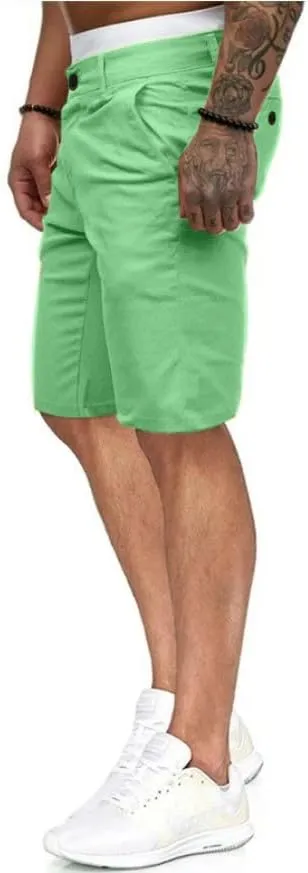 HUNGSON Men's Casual Shorts Lightweight Golf Shorts with 4 Pockets Stretch Quick Dry Comfy Work Shorts