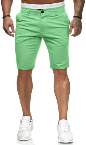 HUNGSON Men's Casual Shorts Lightweight Golf Shorts with 4 Pockets Stretch Quick Dry Comfy Work Shorts