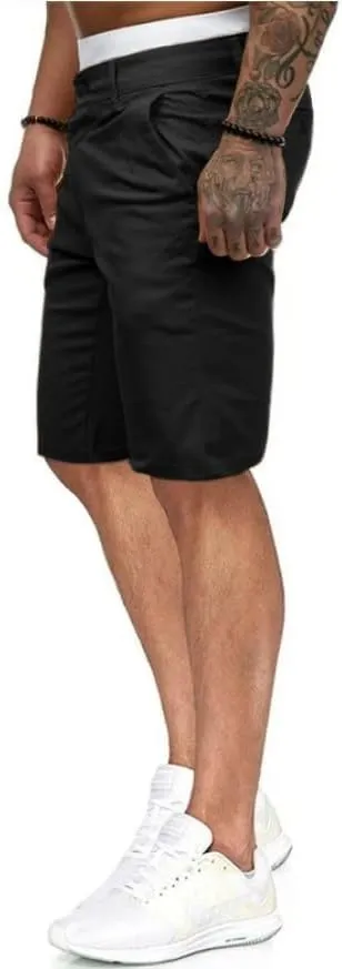 HUNGSON Men's Casual Shorts Lightweight Golf Shorts with 4 Pockets Stretch Quick Dry Comfy Work Shorts