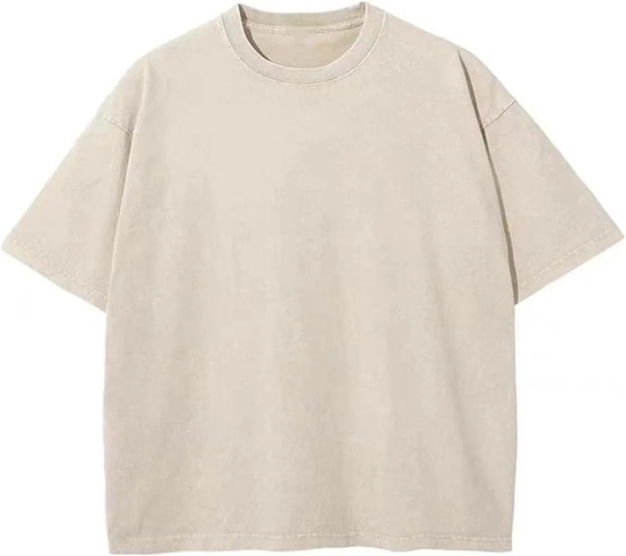 Men's Acid Wash T-Shirts Oversized Unisex T Shirt Cotton Short Sleeve Shirts Casual Tee for Women