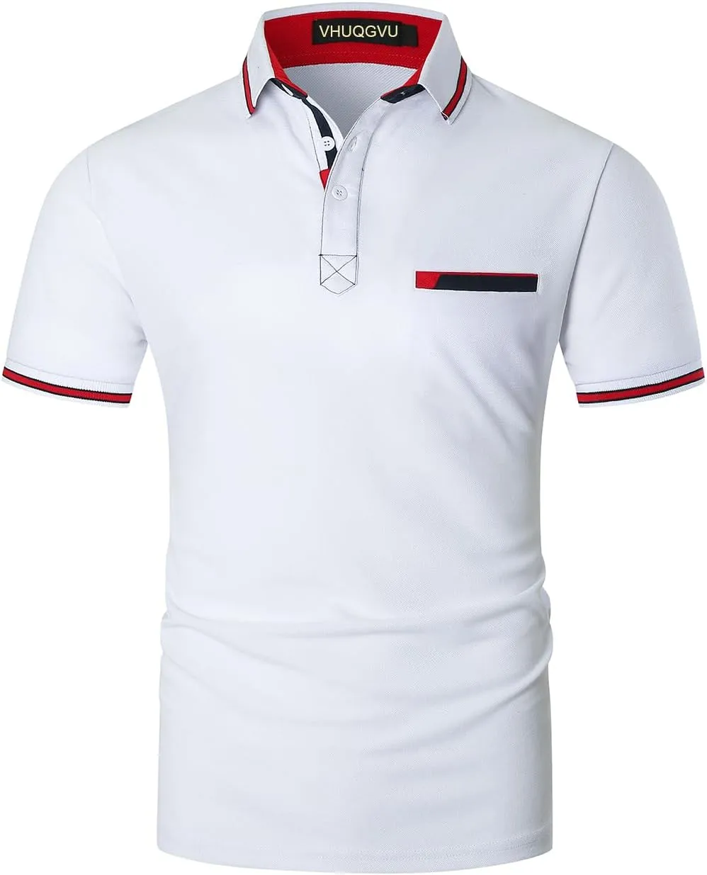 Mens Polo Shirts Short Sleeve Regular-Fit Quick-Dry Golf Polo Shirt Casual T Shirts Collared Shirts Short Sleeve