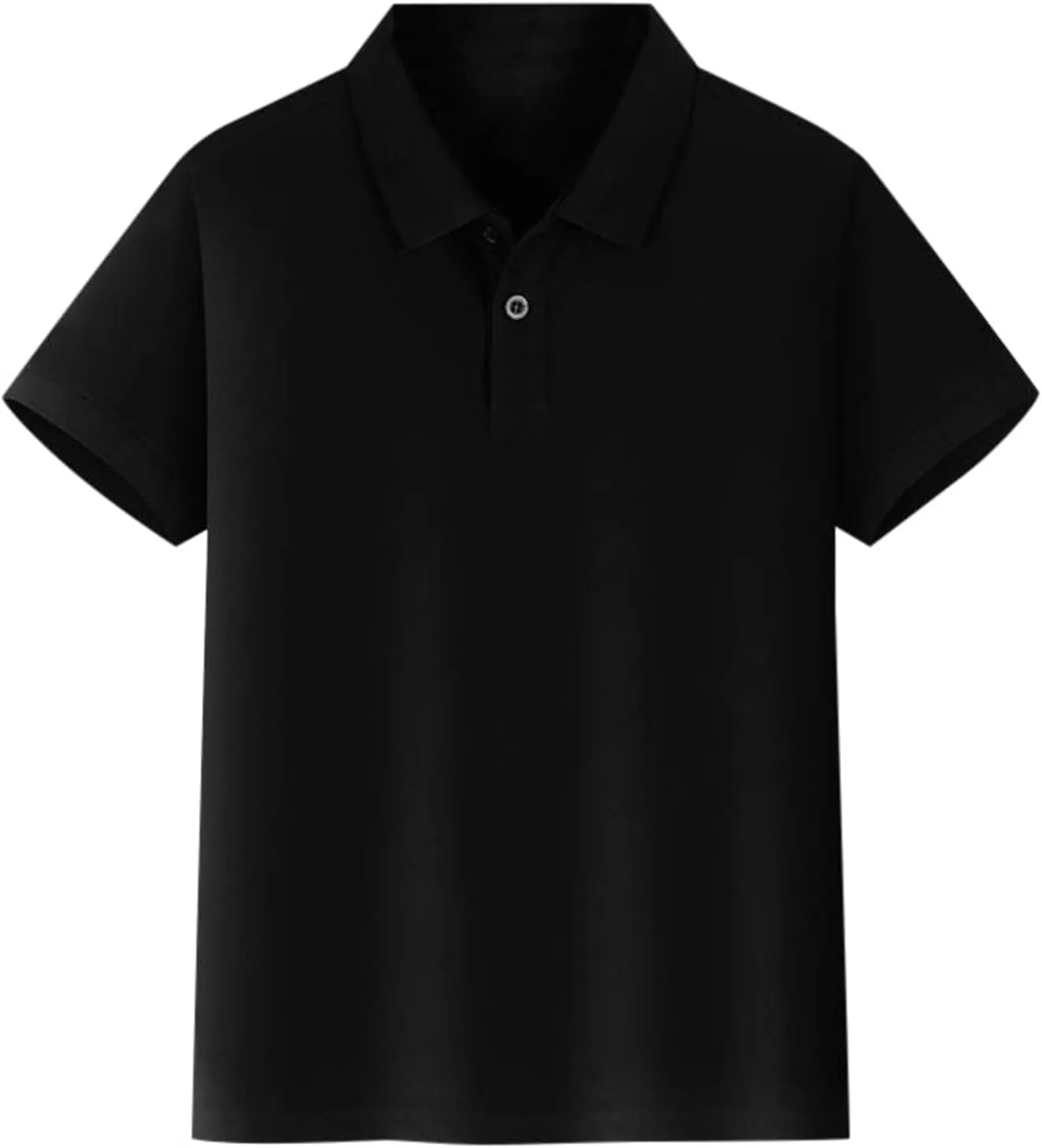 Preppy Boys Girls Pique Polo Shirt Short Sleeve Solid Active School Uniform Button Closure Breathable Performance Tshirt 5-12