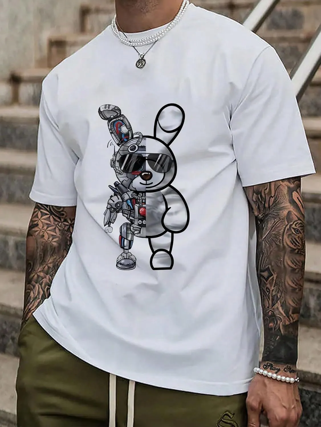 SOLY HUX Men's Graphic Tees Short Sleeve Crew Neck Vintage T-Shirt Casual Summer Shirt Tops