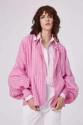 SoS Shirt in Pink and Red Stripe