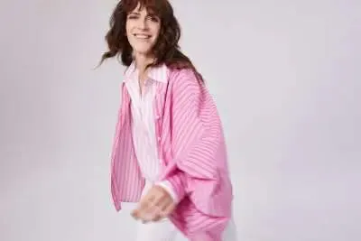 SoS Shirt in Pink and Red Stripe