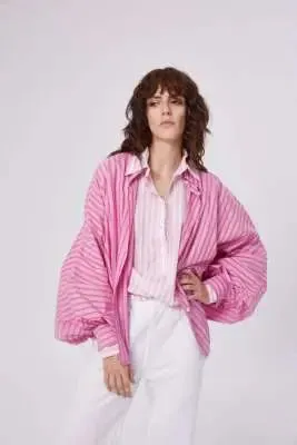 SoS Shirt in Pink and Red Stripe