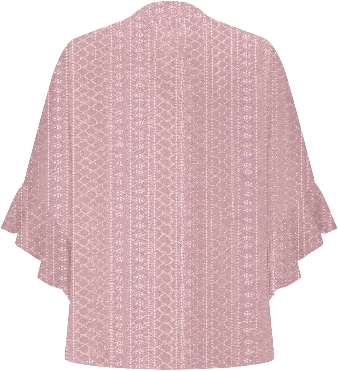 Summer Tops for Women Ruffle 3/4 Sleeve Shirts Boho Button Down Henley Tshirt Loose Floral Print Dressy Tunic Blouse