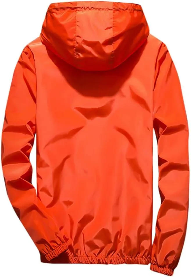 Windbreaker Jackets For Men Stylish Lightweight Long Sleeve Spring Fall Casual Zipper Waterproof Coats Mountain,M-7XL
