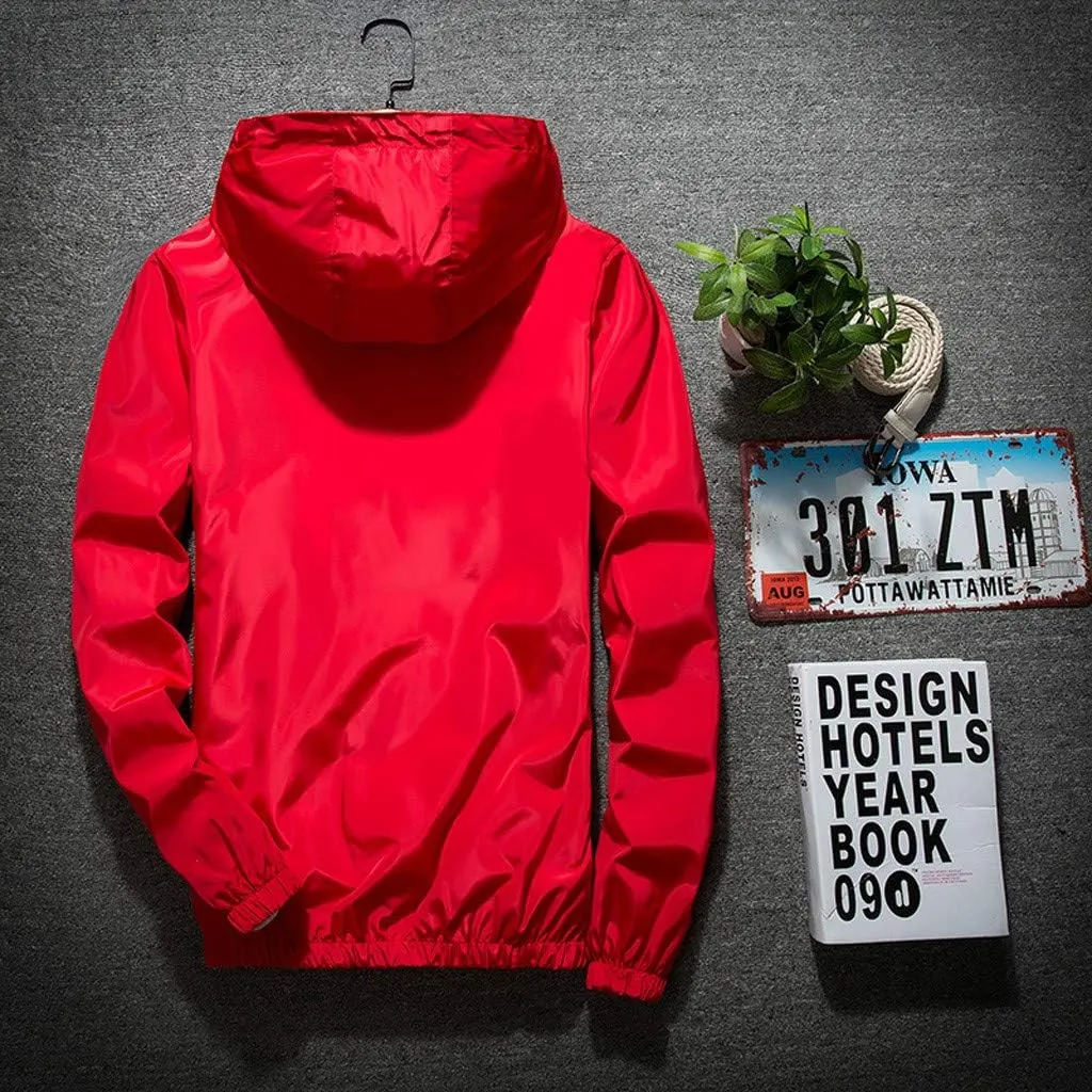 Windbreaker Jackets For Men Stylish Lightweight Long Sleeve Spring Fall Casual Zipper Waterproof Coats Mountain,M-7XL