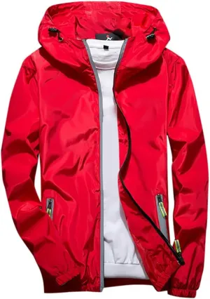 Windbreaker Jackets For Men Stylish Lightweight Long Sleeve Spring Fall Casual Zipper Waterproof Coats Mountain,M-7XL