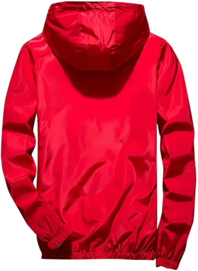 Windbreaker Jackets For Men Stylish Lightweight Long Sleeve Spring Fall Casual Zipper Waterproof Coats Mountain,M-7XL