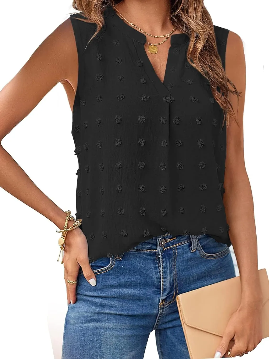 Womens Tops Summer Tank Top for Women Sleeveless Shirts Spring Corset V Neck Dressy Casual Tshirts